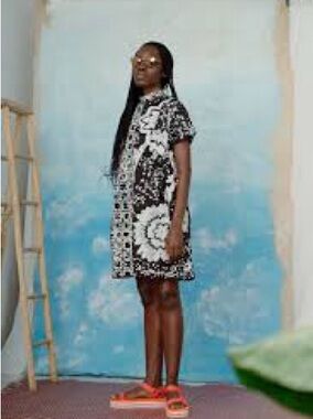 Osei Duro Bata Mini Dress “Two-Party System”